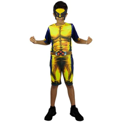 Fantasia Wolverine Infantil Curta P 2 - 4