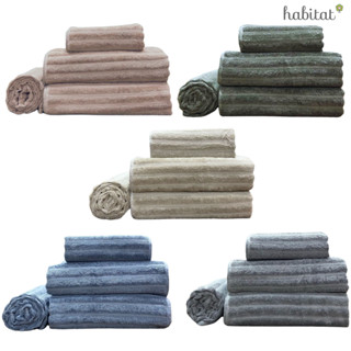 Jogo de Toalha Banhão 4 Peças Gigante 100% Algodão Grossa Felpuda Super Macia Excelente Absorção Habitat Wave em Oferta na Shopee