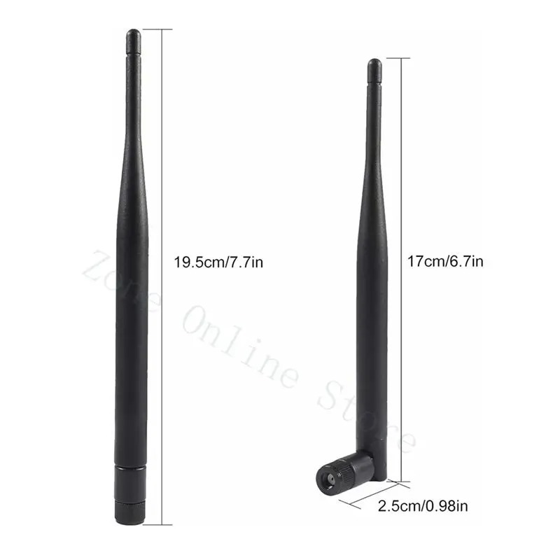 Antena WiFi Externa TP-Link Para Reposição 2.4Ghz 5.8Ghz Fêmea 19.5CM Original A Pronta Entrega