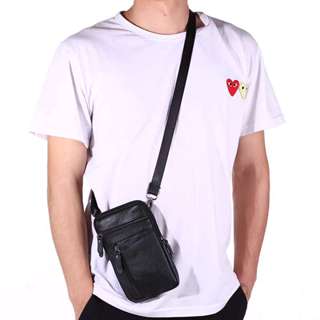 Pochete Masculina de Bolsa de Lateral Multifuncional Masculina de Couro em Oferta na Shopee
