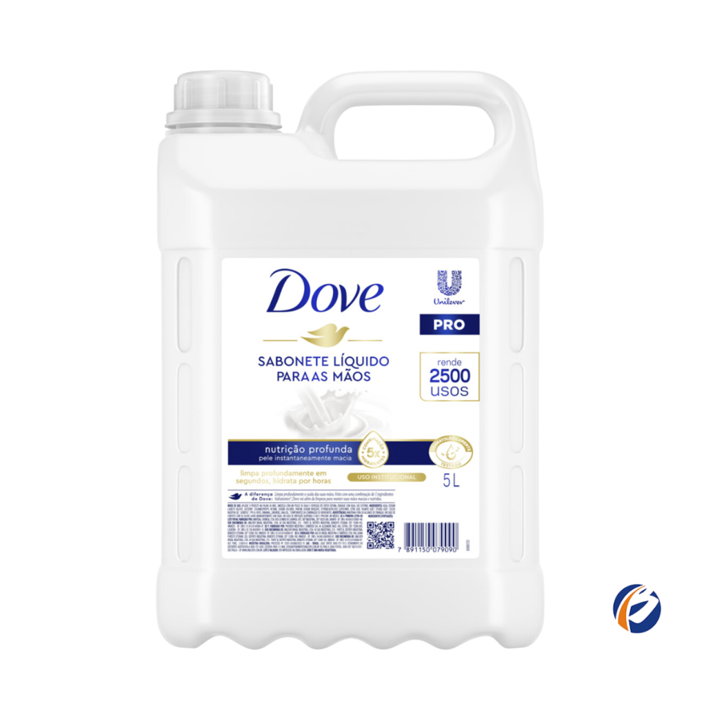 Sabonete Líquido Dove Original 5 Litros para Refil Corporal e Mãos