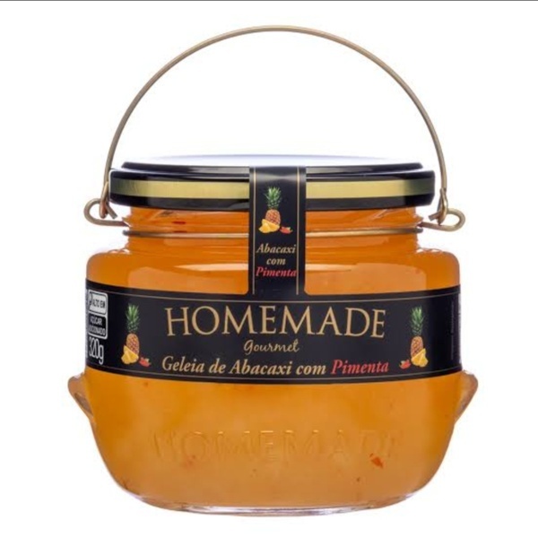 Geleia Abacaxi Com Pimenta 320g Homemade em Oferta na Shopee