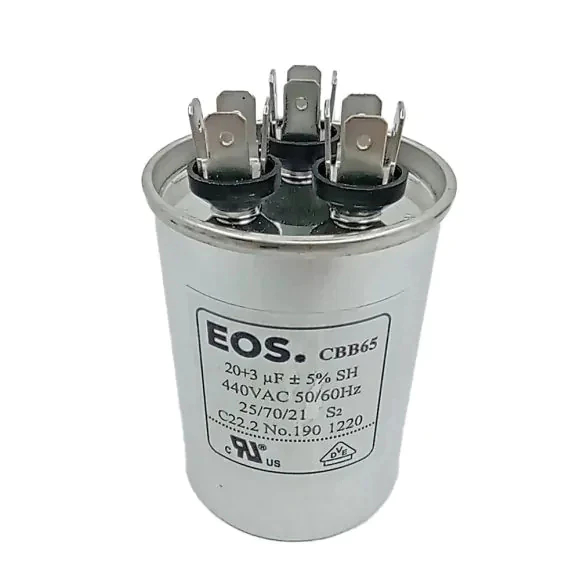 Capacitor Duplo Para Ar Condicionado de janela ou Split 7500 ou 9000 Btus 20+3uf 380 440v