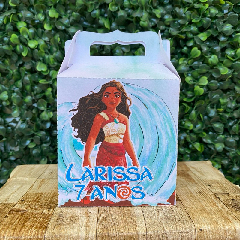 Caixa Maleta Surpresa Moana 2 | Lembrancinhas | Personalizados | Lancheirinha | Sacolinha