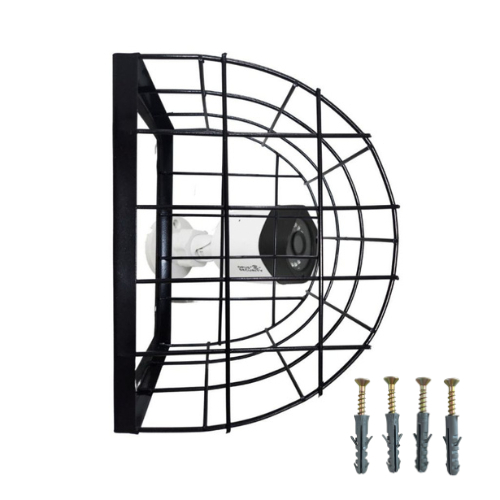 Grade para Proteção de Câmera Segurança - ACOMPANHA KIT DE FIXAÇÃO em Oferta na Shopee
