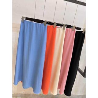 Saia longa lisa YY2821 ( Crepe servilha) em Oferta na Shopee