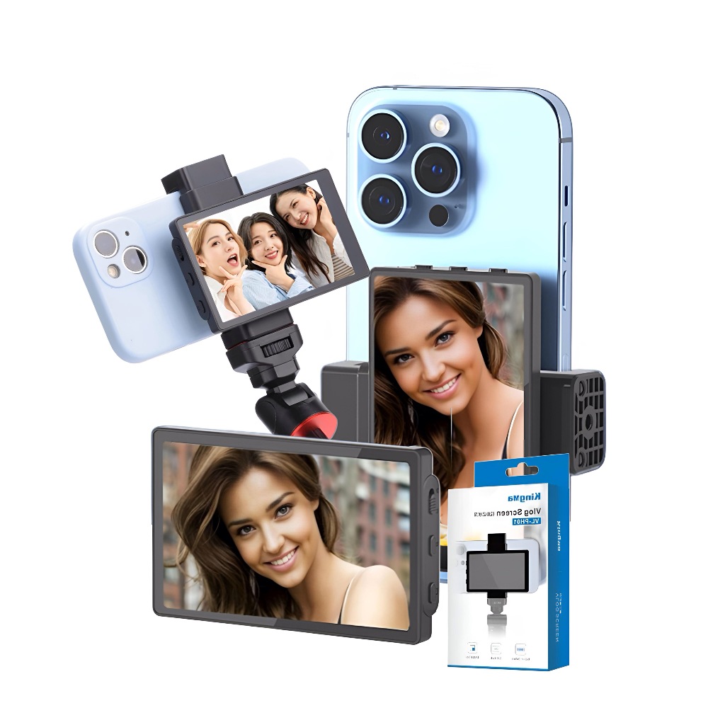 Kingma Monitor de Celular Câmera Grava 4k Self Vlog Screen Versão 2.0
