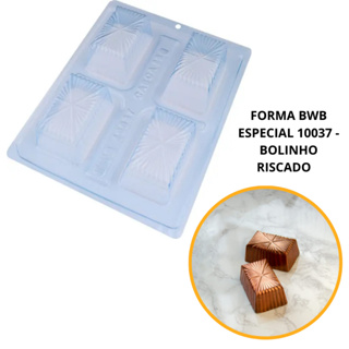 1~4 forma silicone bwb p/chocolate (3partes) cod 10037 - Bolinho Riscado 145g em Oferta na Shopee