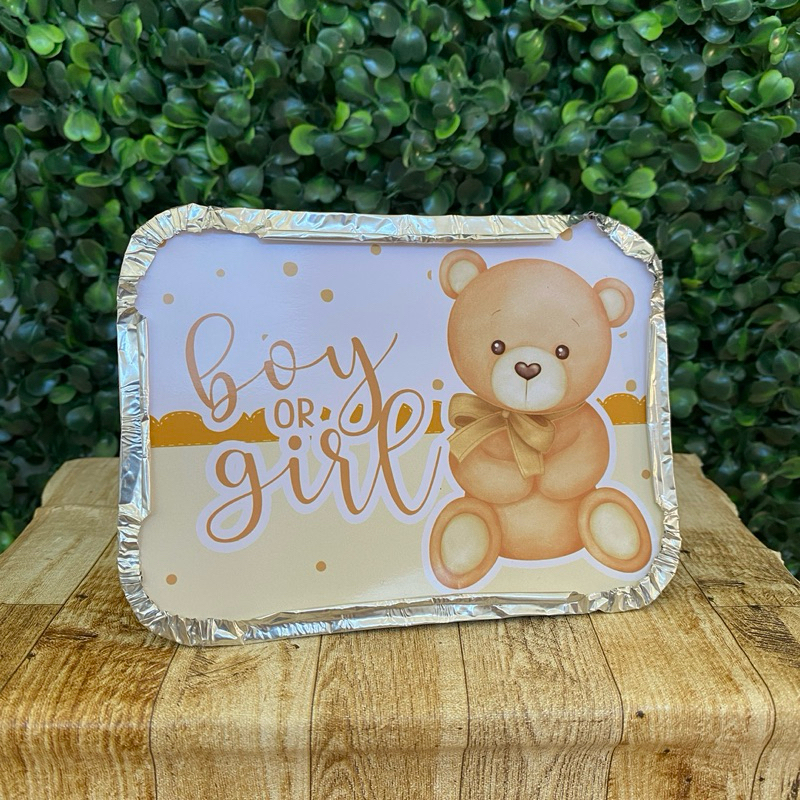 Marmitinha Personalizada Chá Revelação Ursinho | Lembrancinha Festa Infantil
