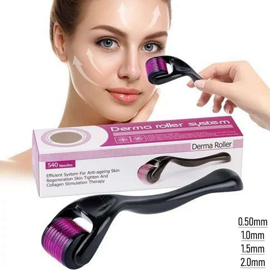 Estimule a Renovação da Pele: Derma Roller System 0.50mm 1.0mm 1.5mm 2.0mm em Oferta na Shopee