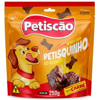 Bifinho Petiscão para Cães Adultos Sabor Carne Ossinho 250gr