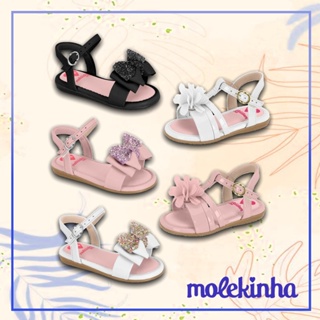 Sandálias Infantil Menina Papete Molekinha macia Confortável em Oferta na Shopee