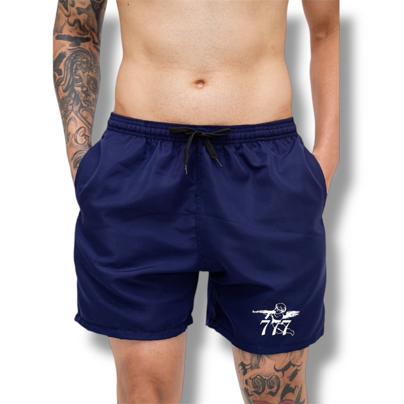 Short Curto Moda Praia Férias Tectel Respirável Leve Calor Estampado Alta Qualidade Unissex Masculino Corrida Bermuda