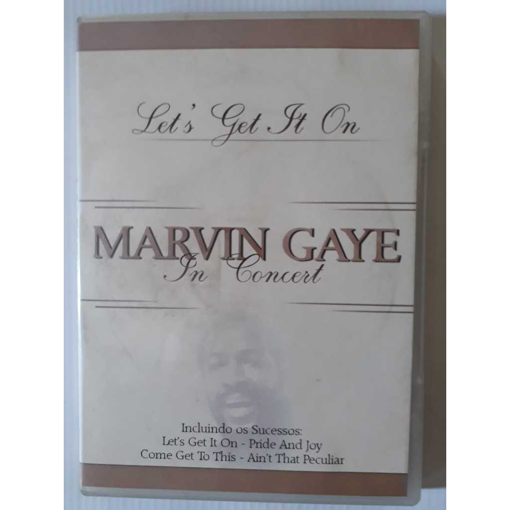 Dvd Marvin Gaye - In Concert - Let's Get It On - Original Usado