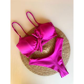 Biquini feminino fio duplo Biquíni com bojo removível em Oferta na Shopee