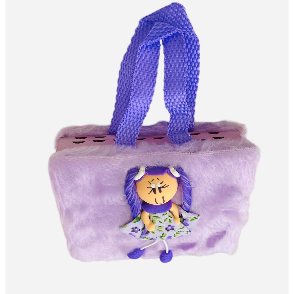 Biblia Infantil Boneca Pelúcia Lilas