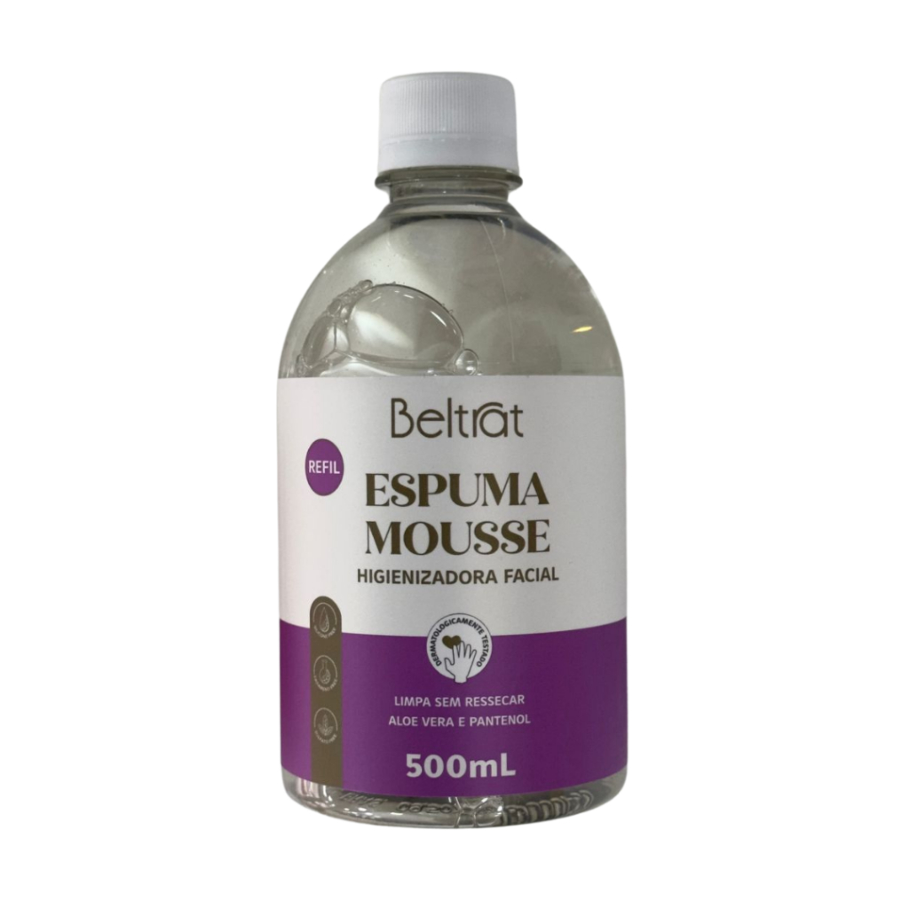 Refil 500ml Espuma Mousse Limpeza Cílios Sobrancelha Beltrat em Oferta na Shopee