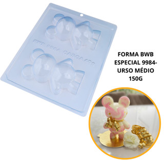 1~4 Forma silicone bwb (3partes) cod 9984 - Urso Médio 150g// em Oferta na Shopee