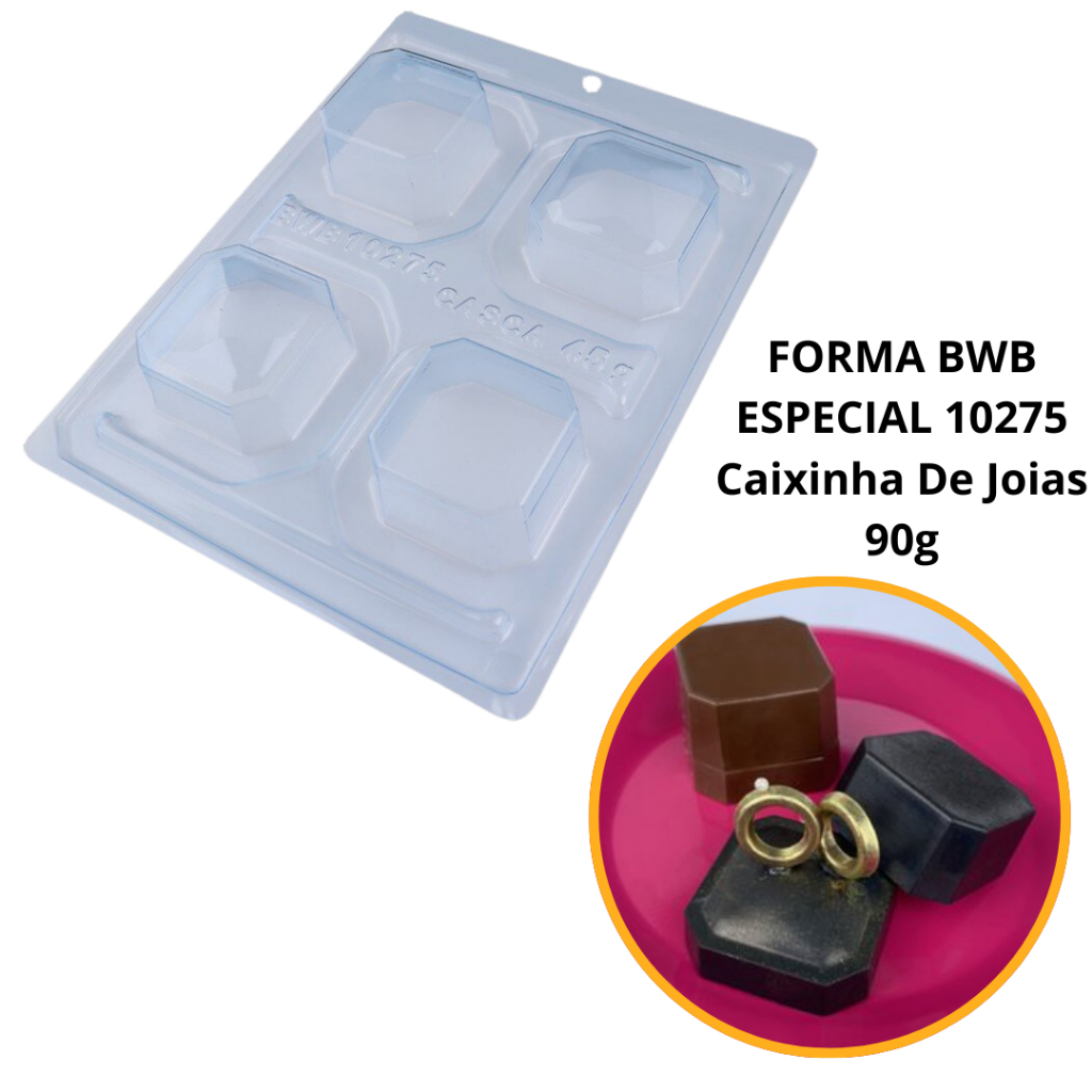 forma bwb silicone caixinha de joias 90g 3 partes mães e namorados cod 10275 (CHOCO) em Oferta na Shopee