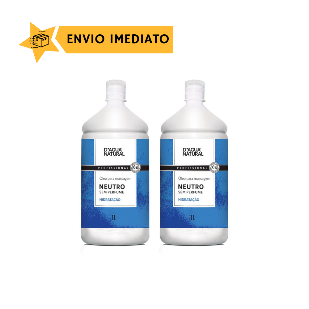Kit 2 Und Oleo Massoterapia Neutro Corporal 1l Dagua Natural