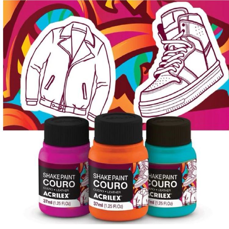 Tinta Shake Paint Couro 37ml ACRILEX