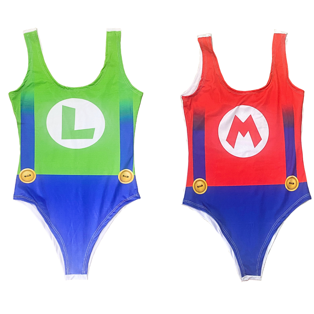 Body Maiô Mario E Luigi Fantasia Italiano Bloquinho Carnaval em Oferta na Shopee