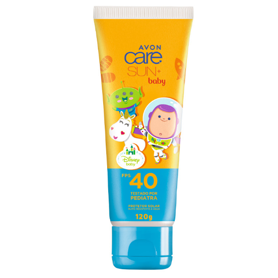 Protetor Solar Bebê Baby FPS 40 Avon 120g Testado por Pediatras