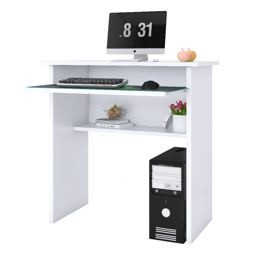 Mesa Branca para Computador e Estudo Home Office Escrivaninha Click Forte em Oferta na Shopee