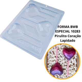 1~4 forma bwb silicone pirulito coração lapidado 3 partes mães e namorados 10283 em Oferta na Shopee