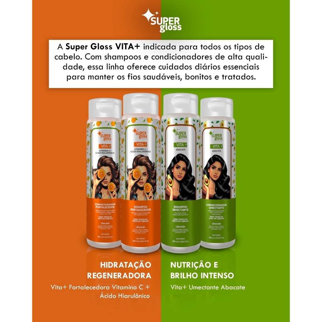 Magic Color Super Gloss Linha Vita C Vita + Hidratação e Nutrição - Escolha seu Efeito