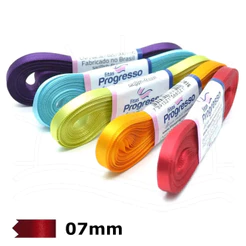 Fita de Cetim Progresso 7mm nº1 - 10m - Diversas Cores - 01 unidade