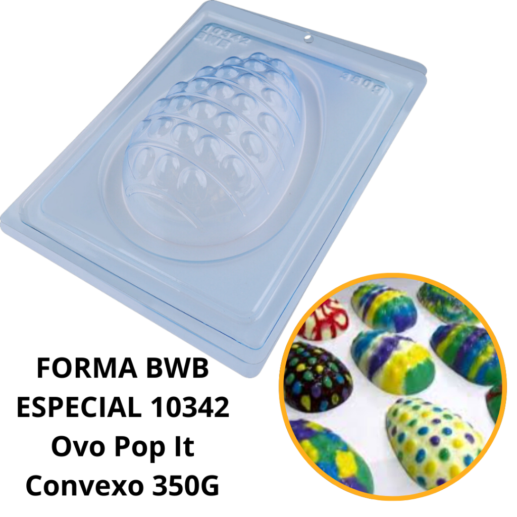1~4 forma bwb silicone ovo pascoa pop it convexo 350g 3 partes cod 10342 lançamento - Home & Living