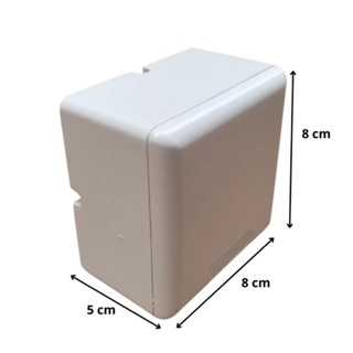 Caixa organizadora Sobrepor Quadrada Branca CFTV cameras- 80x80x50mm em Oferta na Shopee