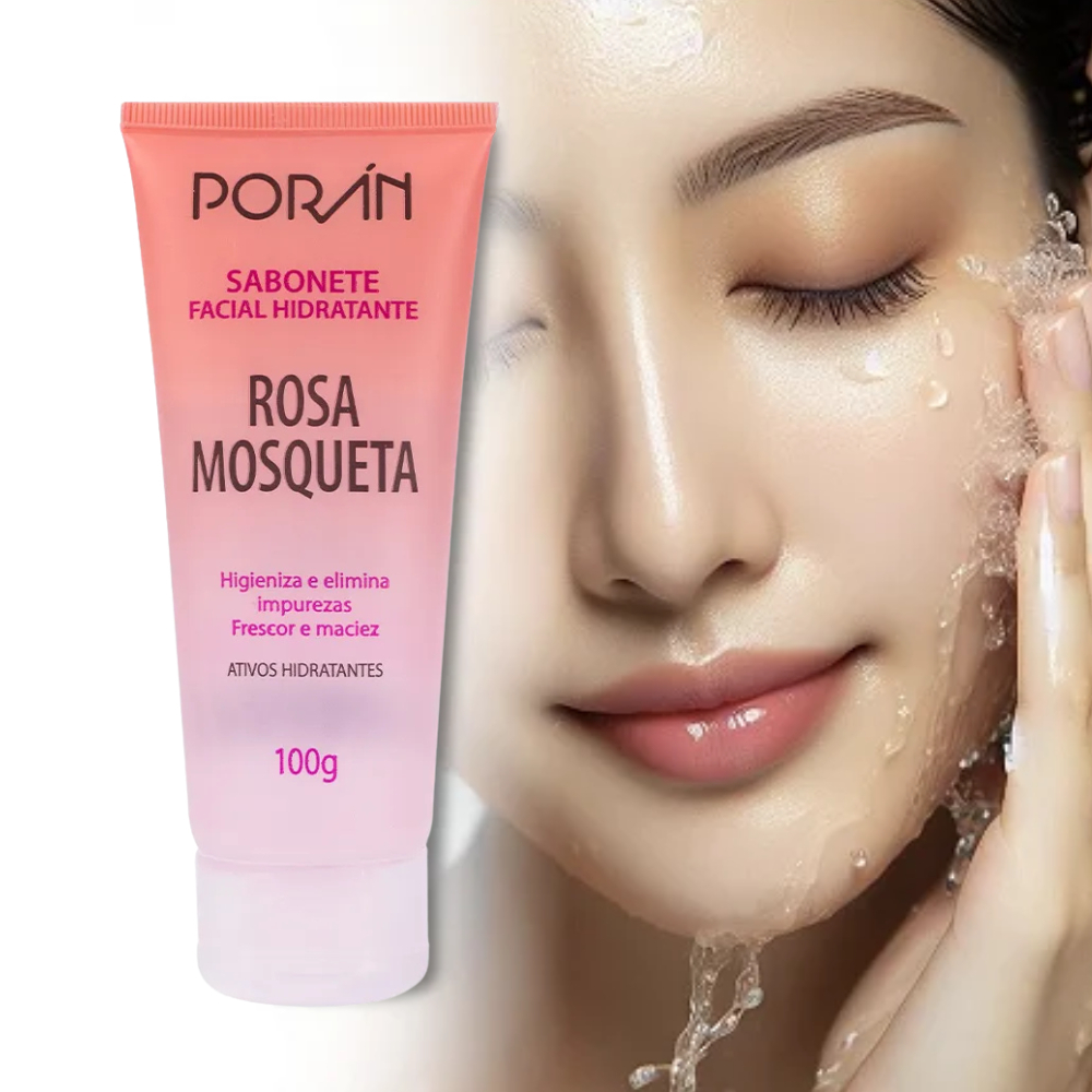Sabonete Hidratante Facial 100G - Limpeza Frescor e Maciez Com Ativos Hidratantes