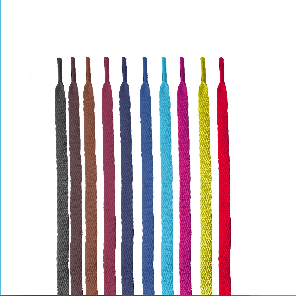 Cadarço Infantil Criança  Atacador Chato de Algodão Colorido Para Calçados e Tênis Promoção em Oferta na Shopee