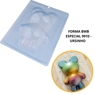 1~4 forma silicone bwb p/chocolate (3partes) cod 9935 - Urso Pequeno// em Oferta na Shopee