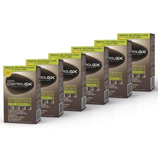 Kit 6x unid. - Grecin Control GX Shampoo Redutor Gradual de Grisalhos 118ml - Para todos os tipos e natural de cabelo. em Oferta na Shopee