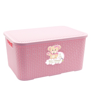 Caixa Organizadora Rattan Cesto Ratan - 18 Litros - 38 X 28 X 18 Cm em Oferta na Shopee