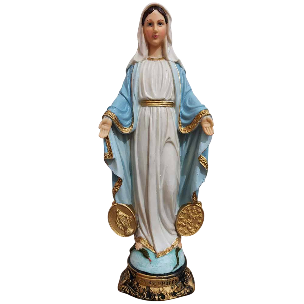 Imagem de Nossa Senhora das Graças em Resina - 30 cm Imagem de Nossa Senhora da Medalha Milagrosa