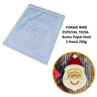 1~4FormaBWB Rosto Papai Noel3,Com Silicone(3partes)Para Bombons de Chocolate E Confeitaria Cód.10256 em Oferta na Shopee