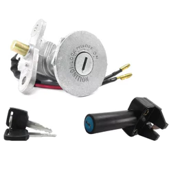 Kit com Chave de Ignição + Trava do Banco Yamaha Crypton 115 2010 Á 2014