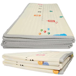 Tapete Educativo Infantil Dupla Face Premium – Grande 180x160cm Antiácaro, Antiderrapante e Dobrável