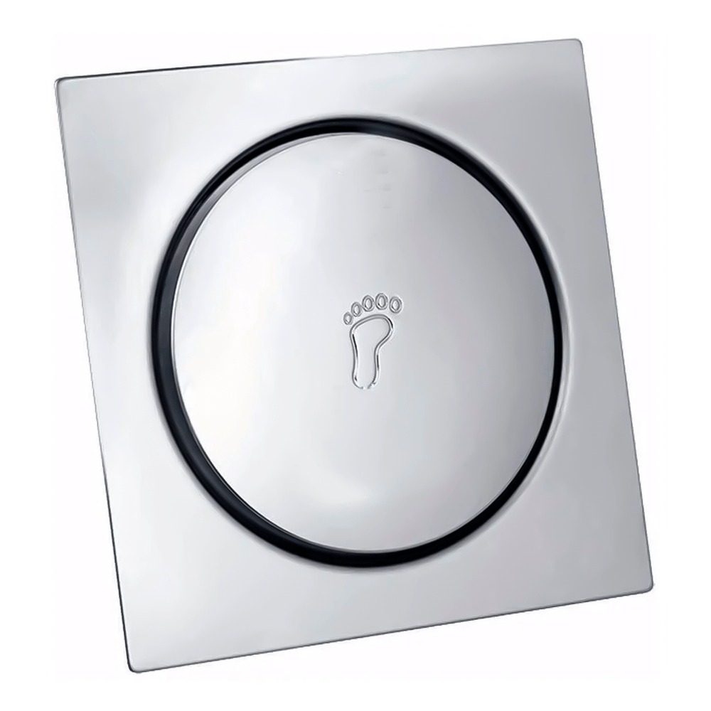 Ralo Click Inteligente 10x10cm Cromado Inox Banheiro Veda Cheiro Luxo