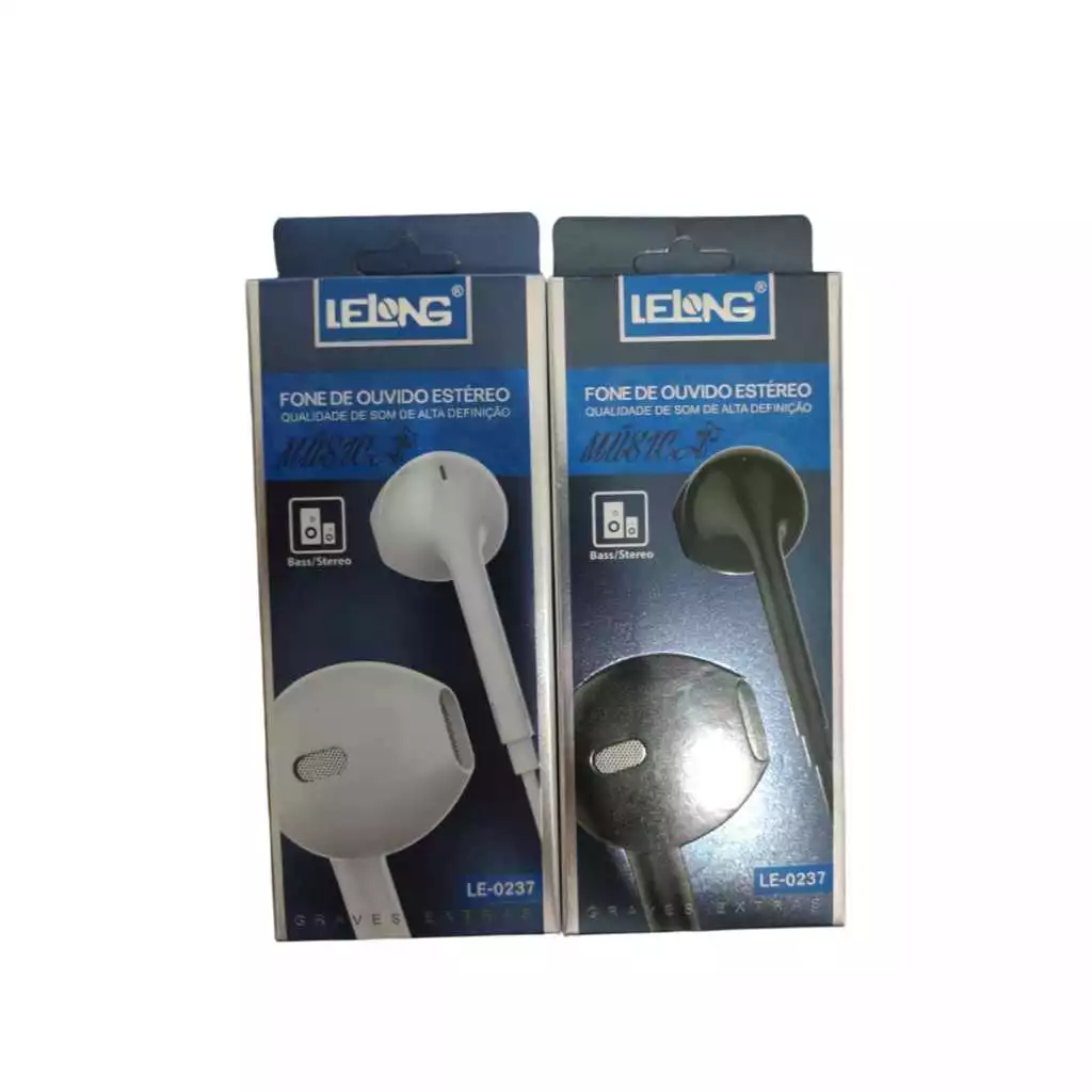 Detalhes do Fone De Ouvido Com Fio Lelong Le-0237- Fone de Ouvido