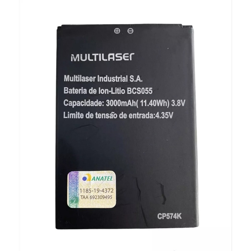 Ba-teria Nova Modelo Mlb40 Compatível Multilaser MS40 P9007 Premium