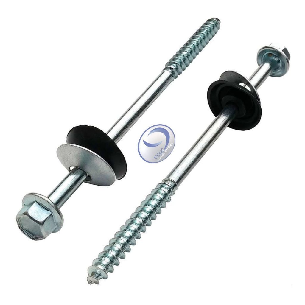 Parafuso Telheiro 5/16 x 110mm Ferro Zincado 100 Peças - Oferta Especial