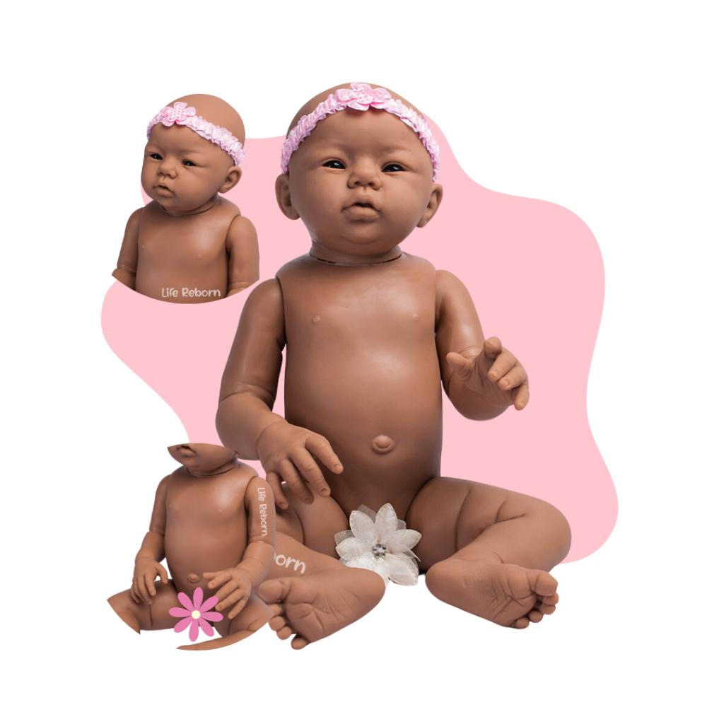 Molde Bebe Reborn Kit Abigail Birracial Corpo Menina