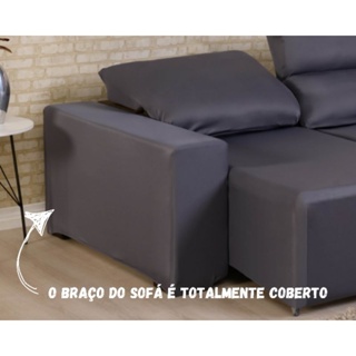 kit Capa de Sofá Retrátil 2 lugares Cobertura Total + 2 Almofadas estampadas em Oferta na Shopee