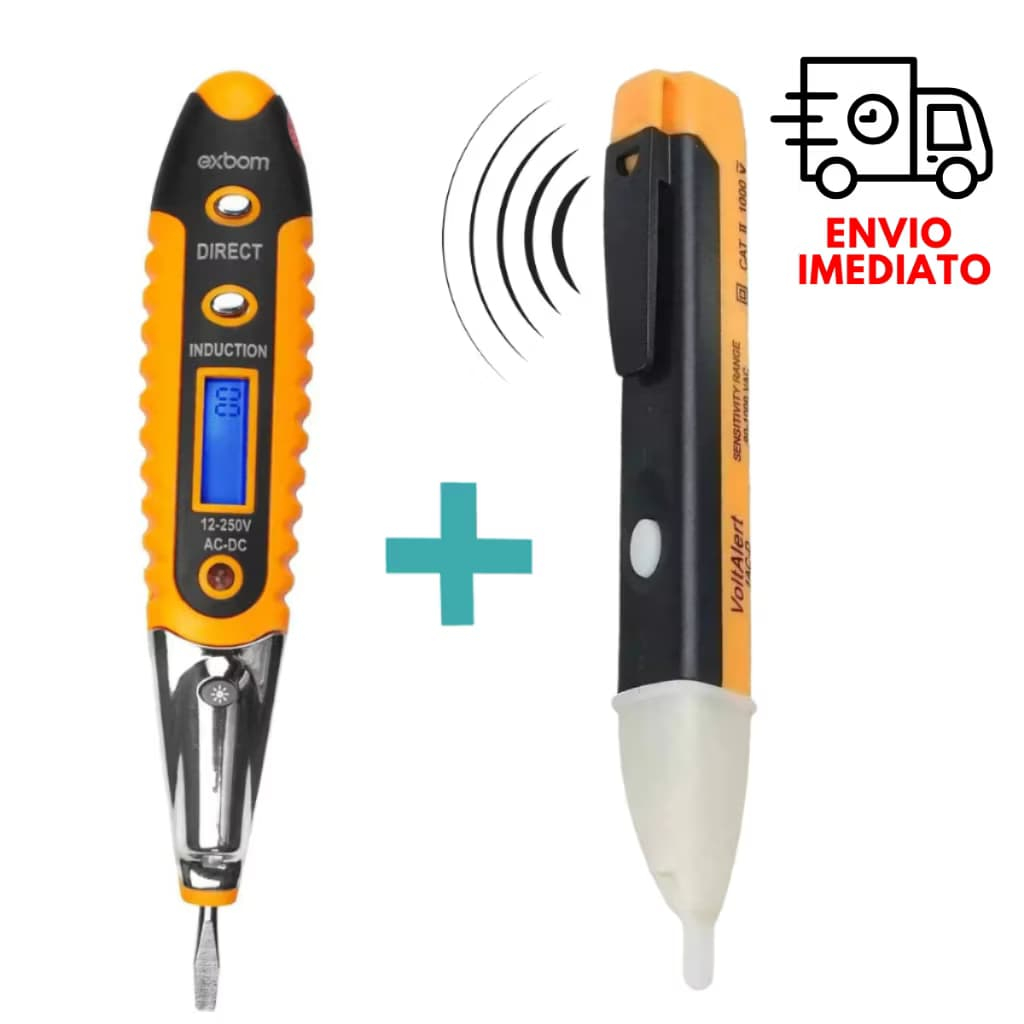 Kit Eletricista Detector de voltagem + Detector de tensão