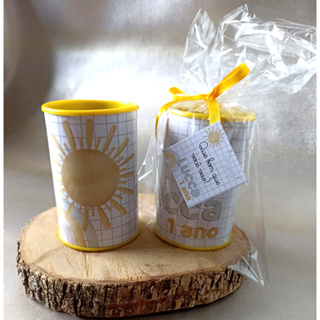 Cofre cofrinho lembrancinha aniversário sunshine volta ao sol chuva de amor em Oferta na Shopee